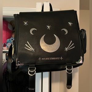 Killstar We Are Stardust faux leather backpack / handbag